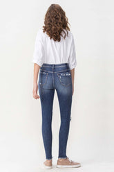 Lovervet Hayden High Rise Skinny Jeans - Full Size Range, Distressed Chic Denim
